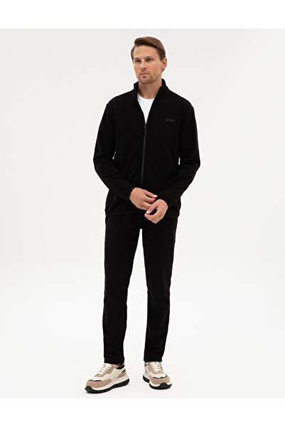Pierre Cardin Siyah Slim Fit Polar Eşofman Altı 50317690-VR046