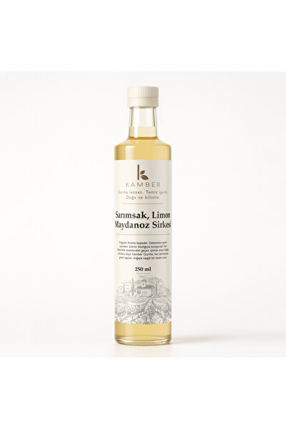 Kamber Doğadan Sağlığa Doğal Sarımsak-Maydanoz-Limon (Çiğ & Probiyotik)Sirke