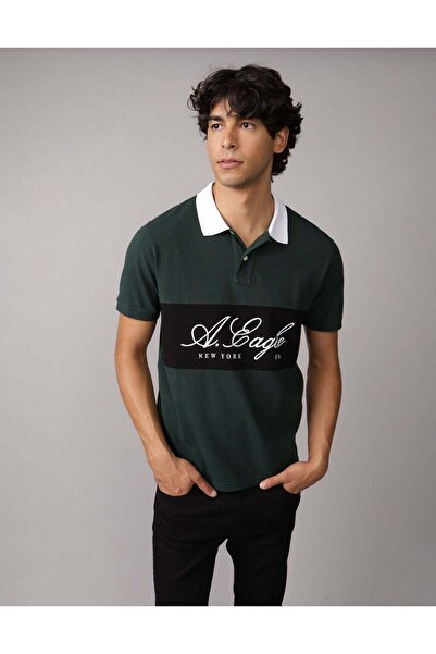 AMERICAN EAGLE AE Graphic Polo Shirt