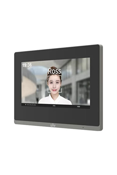 Uniview TCP/IP video intercom monitor, LCD TFT Touch Screen 7 inch, PoE, WiFi - UNV OEI-372S-H-W