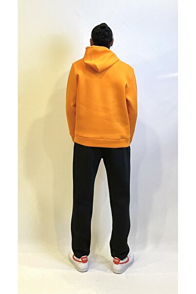 Superlife Süperlife Men's Hooded Comfortable Fit Fleece Inside 3 Thread Los Angeles Printed Sweatshirt Spr24Sw10