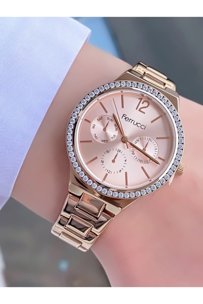 Ferrucci  Kadın Metal Kordon Kol Saatİ