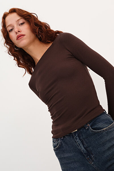 Addax Блуза с дълги ръкави от модал B4419