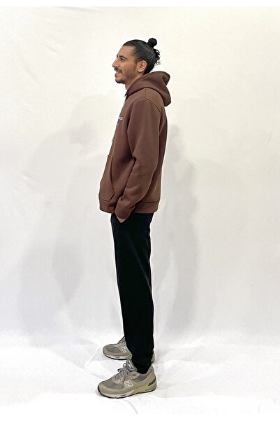 Superlife Men's Hooded Comfortable Fit Fleece Lined 3-Thread El Letter Printed California Printed Sweatshirt Spr24Sw03