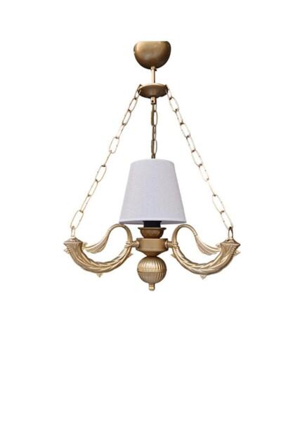 DEDE TEKLİ RİGA AVİZE ZİNCİRLİ ESKİTME KREM RENGİ ŞAPKALI