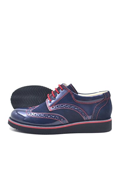 Rakerplus Hidra Suede Patent Leather Laced Casual Boys' Shoes