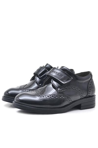 Rakerplus Velcro Oxford Boys' Patent Leather Shoes