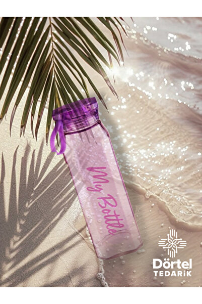 Dörtel Tedarik My Bottle Corner Glass Flask 500 ml - Color Options Available