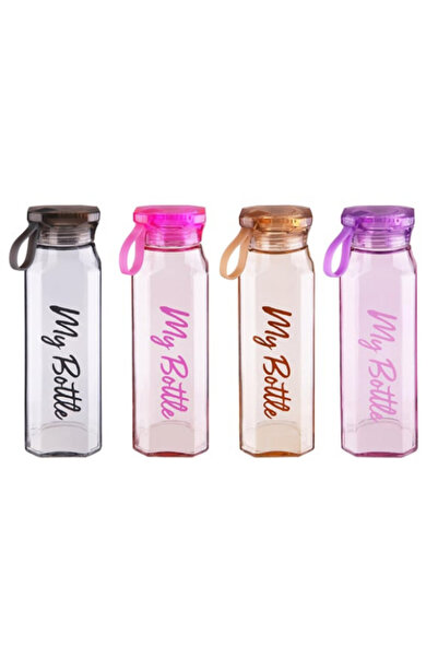 Dörtel Tedarik My Bottle Corner Glass Flask 500 ml - Color Options Available