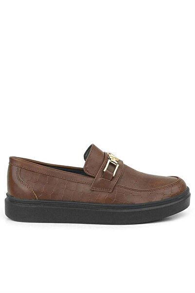 Rakerplus Кафяви мокасини с катарама, класически детски обувки