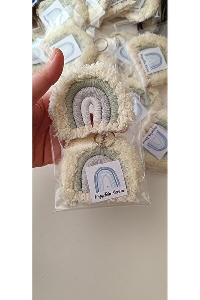 Büşra Uynk Makrome Bebek Hediyeliği Gökkuşağı Anahtarlık 20 Adet (kişiye Özel)