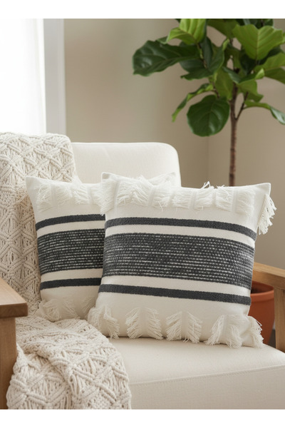 Markaev Ексклюзивний тканий пухнастий деталь, наповнений 2-ма подушками