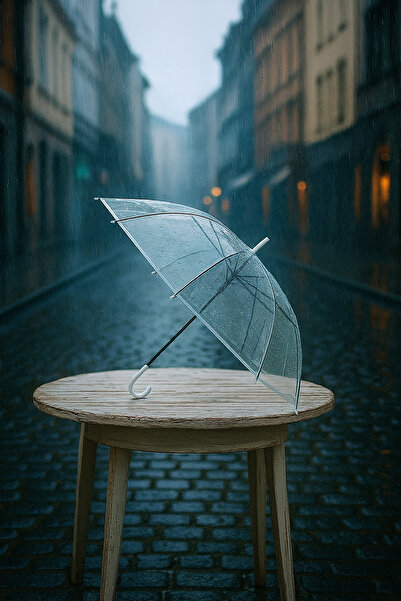 garaccu Kaliteli Uzun Ömürlü Şeffaf Baston Şemsiye Hafif Şemsiye