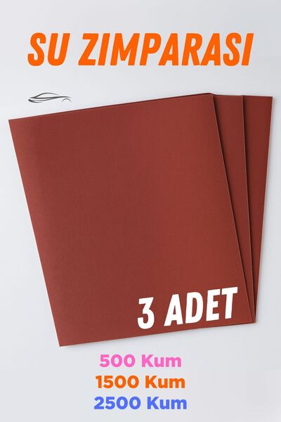 Badem10 Far Parlatma Temizleme Su Zımpara Kağıdı Seti 500 1500 2500 Kum 3lü I...