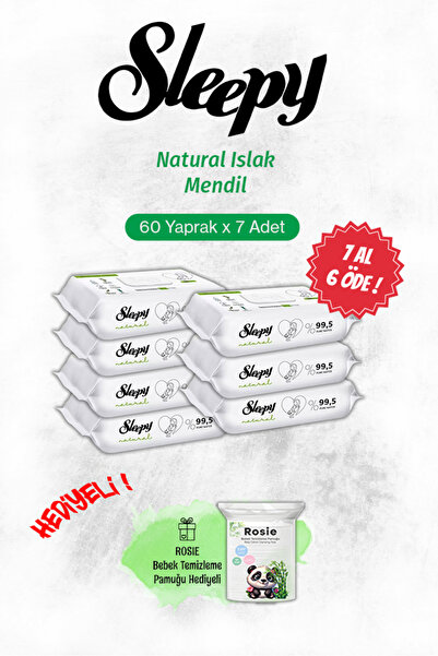 Sleepy Natural Wet Baby Towel Buy 7 Get 6 with Rosie Gift