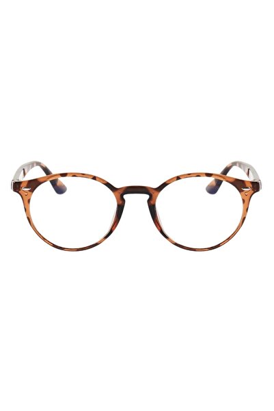 funeyes Round Leopard Unisex Women Men Blue Light Protection Glasses |   50 E...