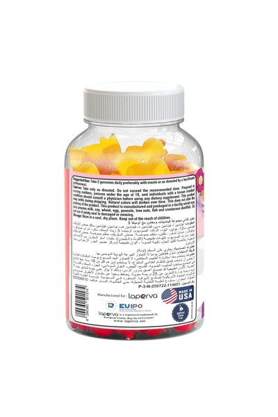 Laperva Women’s Multivitamin Omega 3, 60 Gummies, Immune Support, Energy Boost, Health