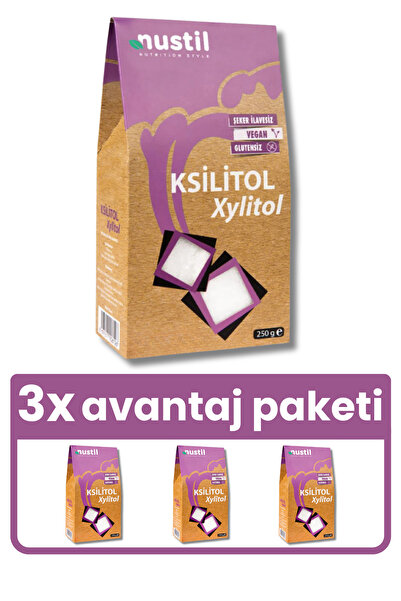 NUSTİL Ksilitol - Xylitol 250 G X 3