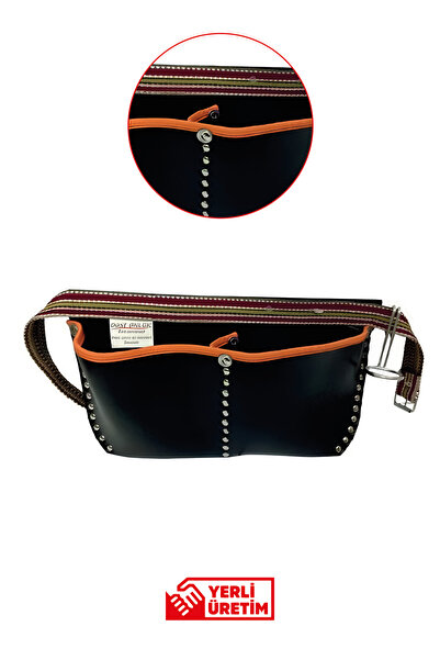 Dost Çelik 2 Cepli Perçinli Suni Deri Çivi Önlüğü | Dayanıklı İş Önlüğü / Ust...