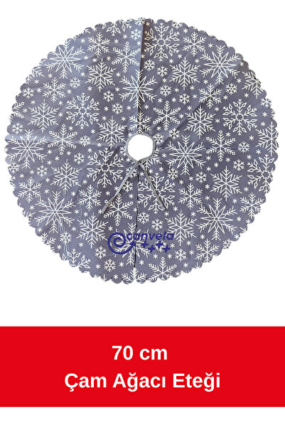 CANVELA Yılbaşı Çam Ağacı Eteği Çam Ağacı Altı Ayak Örtüsü Yılbaşı Çam Ağacı Örtüsü Polyester