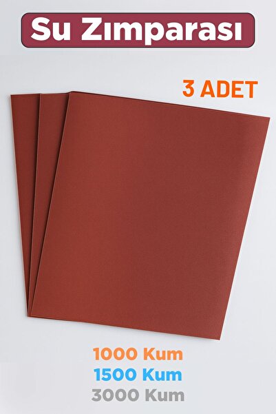 Badem10 Araç Oto Temizleme Parlatma Su Zımpara Seti 1000 1500 3000 Kum 3lü Is...