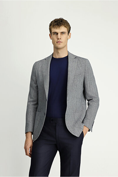 Kiğılı Slim Fit Slim Fit Woolen Patterned Sports Jacket