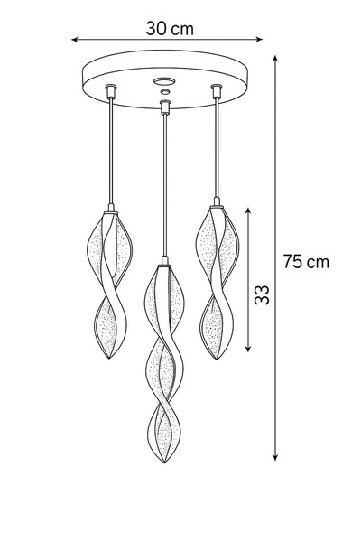 İstanbul Avize İstanbul Avize Mars 4'lü Gold Kumandalı 3 Renk Led Lüx Modern Ledli Avize