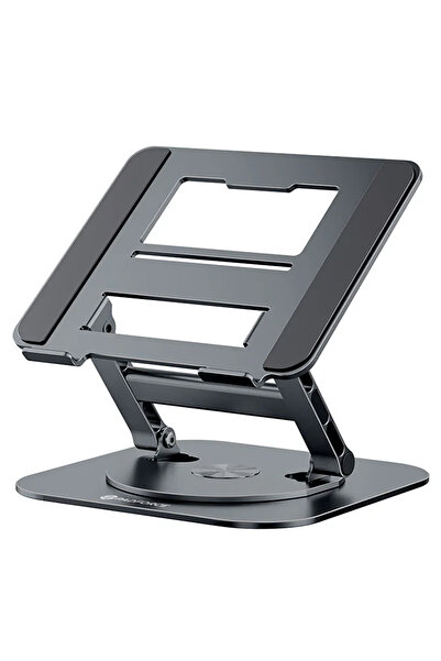 PadForce Suport laptop din aluminiu, 11–17,3″, rotativ la 360°, reglabil pe î...