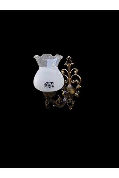 DEDE White Glass Single Elbe Sconce Antique