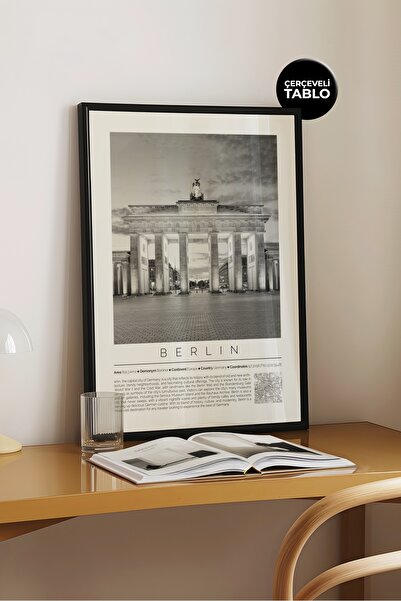 House Gorgeous Berlin, Germania, Colecția World Cities, poster cu cadru monocrom