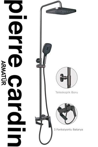 Pierre Cardin ZENO GUN METAL DUŞ SİSTEMİ