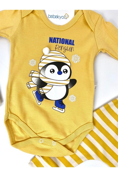 bebekyol Penguen Temalı Bebek Takımı