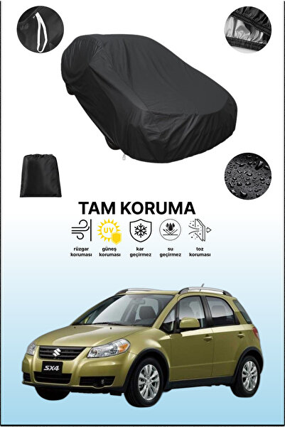 dokaca غطاء سيارة أسود متوافق مع سوزوكي SX4 1، غطاء واقي، غطاء سيارة
