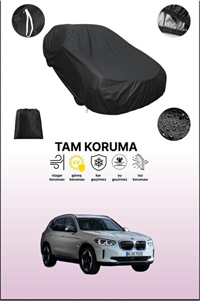dokaca غطاء سيارة أسود متوافق مع بي إم دبليو iX3، غطاء واقي، غطاء سيارة