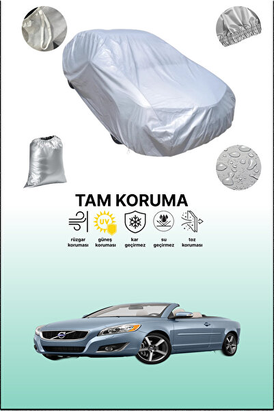 dokaca غطاء سيارة متوافق مع سيارة فولفو C70 القابلة للتحويل باللون الرمادي، غ...