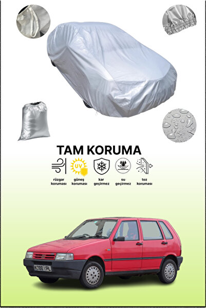 dokaca غطاء سيارة رمادي متوافق مع فيات أونو، غطاء سيارة، غطاء واقي