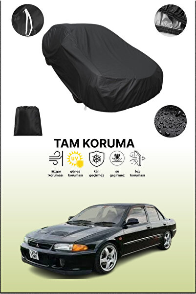 dokaca غطاء سيارة متوافق مع ميتسوبيشي لانسر 2 باللون الأسود، غطاء واقي، غطاء ...