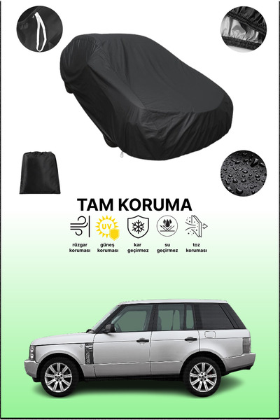 dokaca غطاء سيارة متوافق مع لاند روفر رينج روفر 2002 - 2005 باللون الأسود، غط...
