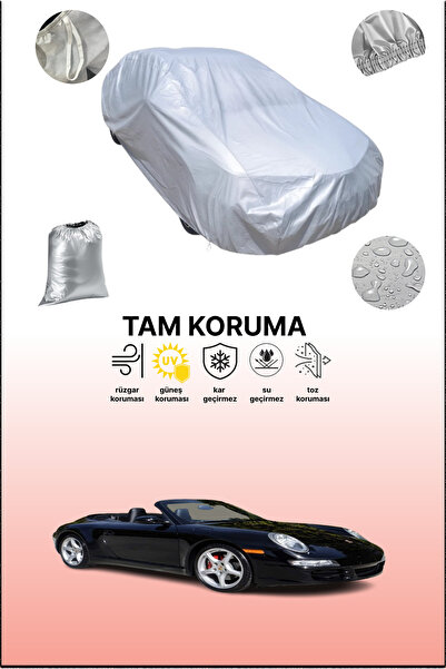 dokaca غطاء سيارة رمادي متوافق مع بورش 911 كاريرا 4s كابريوليه (997) 2005 - 2...