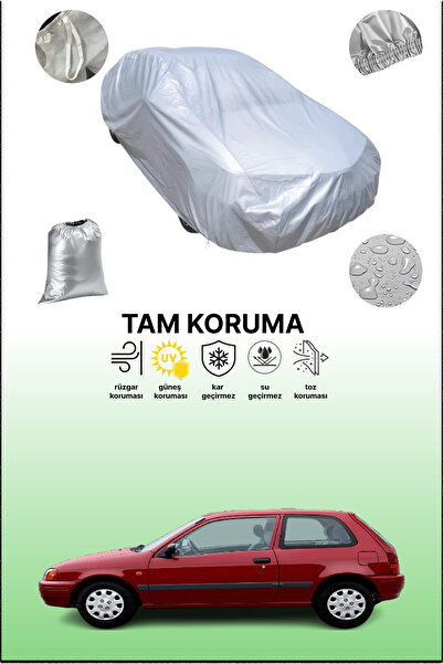 dokaca غطاء سيارة تويوتا ستارلت 4 رمادي اللون، متوافق مع السيارات، غطاء واقي