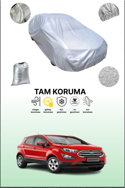 dokaca غطاء سيارة رمادي متوافق مع فورد إيكوسبورت 2017 - 2021، غطاء سيارة، غطا...
