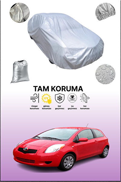 dokaca غطاء سيارة رمادي لتويوتا ياريس 3 أبواب 2008 - 2011 متوافق مع السيارات،...