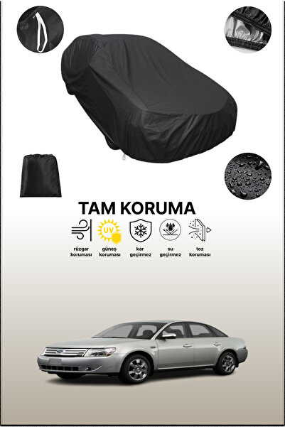 dokaca غطاء سيارة متوافق مع فورد توروس V باللون الأسود، غطاء واقي، غطاء سيارة