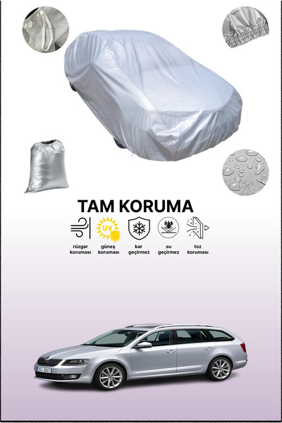 dokaca غطاء سيارة رمادي متوافق مع سكودا أوكتافيا كومبي 4x4 2013 - 2017، غطاء ...