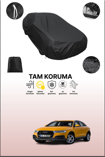 dokaca غطاء سيارة متوافق مع أودي آر إس كيو3 فيس ليفت 2015 باللون الأسود، غطاء...