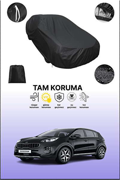 dokaca غطاء سيارة متوافق مع كيا سبورتاج 2015 - 2018 باللون الأسود، غطاء واقي، غطاء سيارة