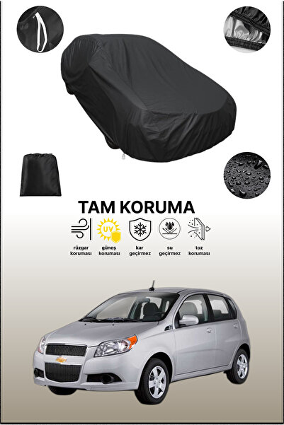 dokaca غطاء سيارة متوافق مع شيفروليه أفيو هاتشباك باللون الأسود، غطاء واقي، غ...