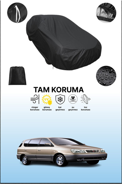 dokaca غطاء سيارة متوافق مع كيا كارينز 1 باللون الأسود، غطاء واقي، غطاء سيارة