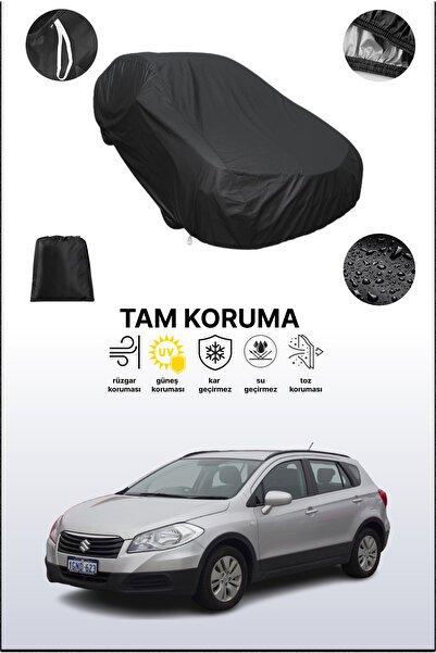 dokaca Black Suzuki Sx4 2013 - 2016 Compatible Car Tarpaulin, Protective Cove...