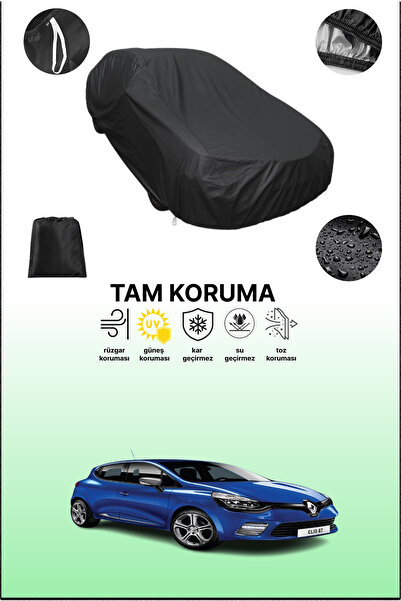 dokaca غطاء سيارة متوافق مع رينو كليو جي تي أسود بخمسة أبواب 2013 - 2021، غطا...